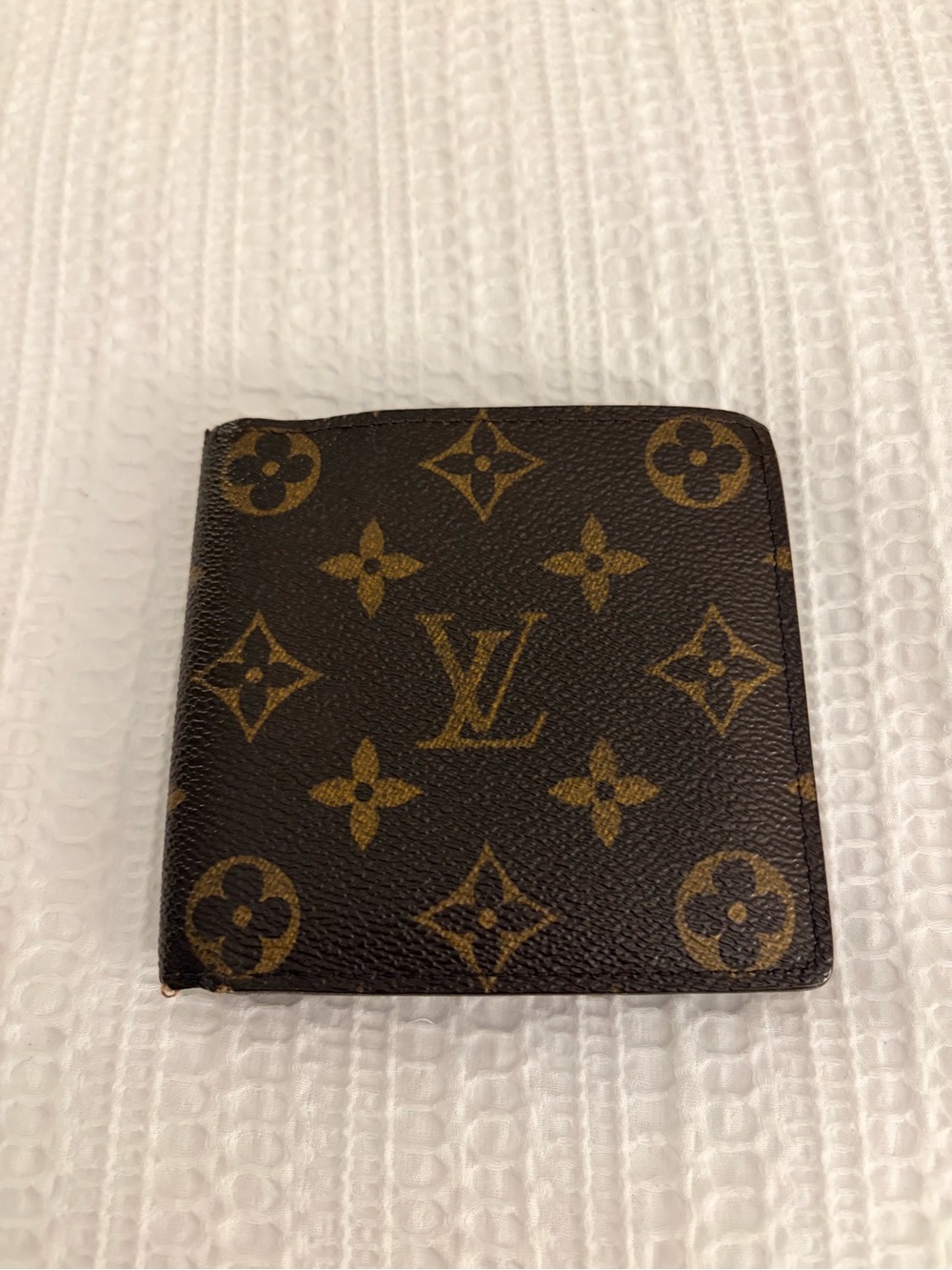 Louis Vuitton Monogram Canvas Card & Key Holder in Brown and Gold